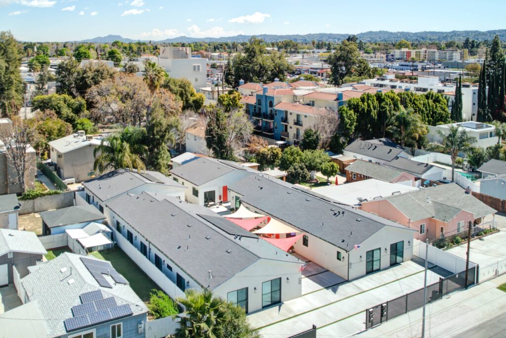 Aerial View Of Residential Neighborhood scaled